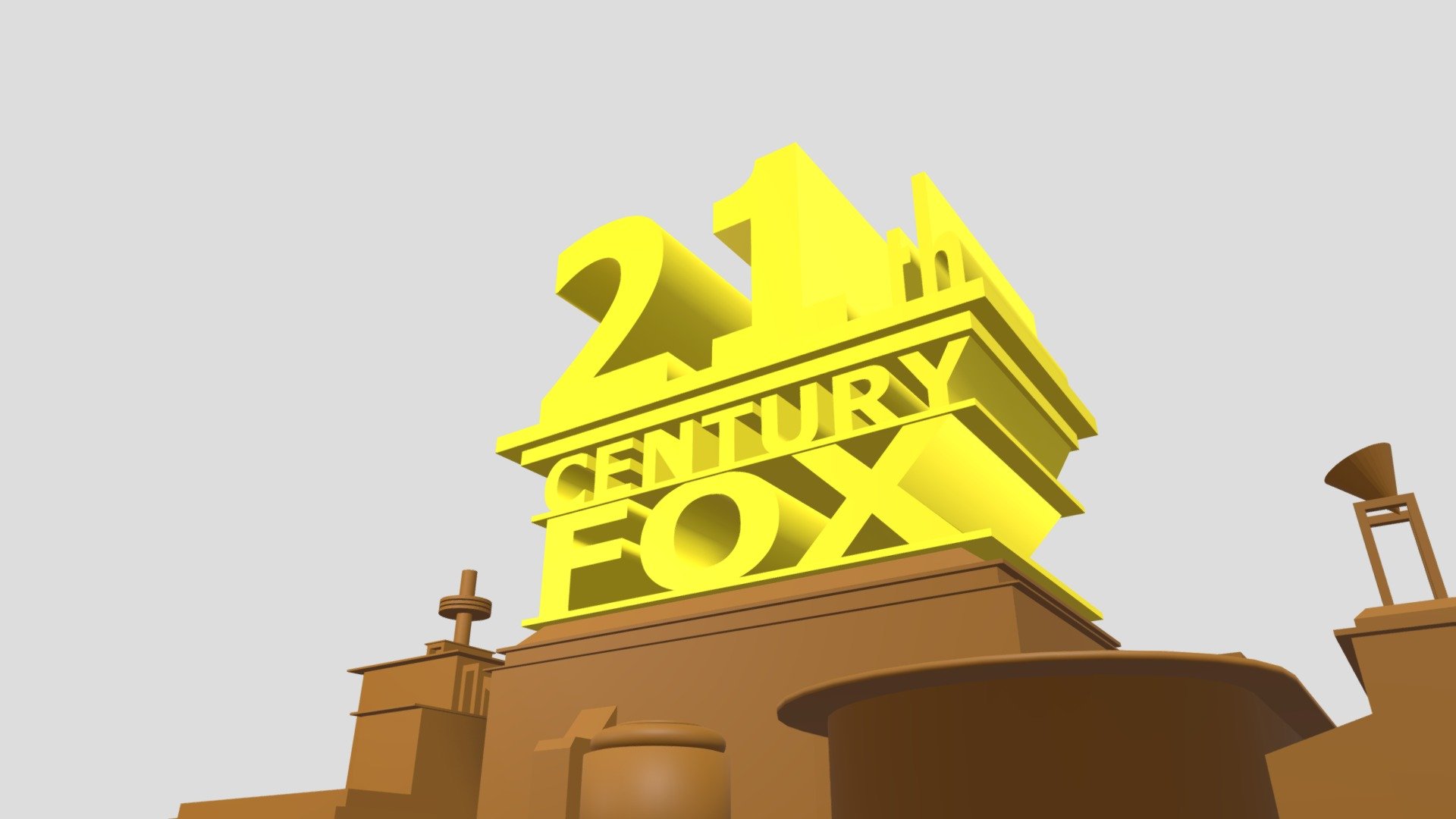 21th Century Fox Logo Remake 3D Model By Demorea Simpson F5e4344