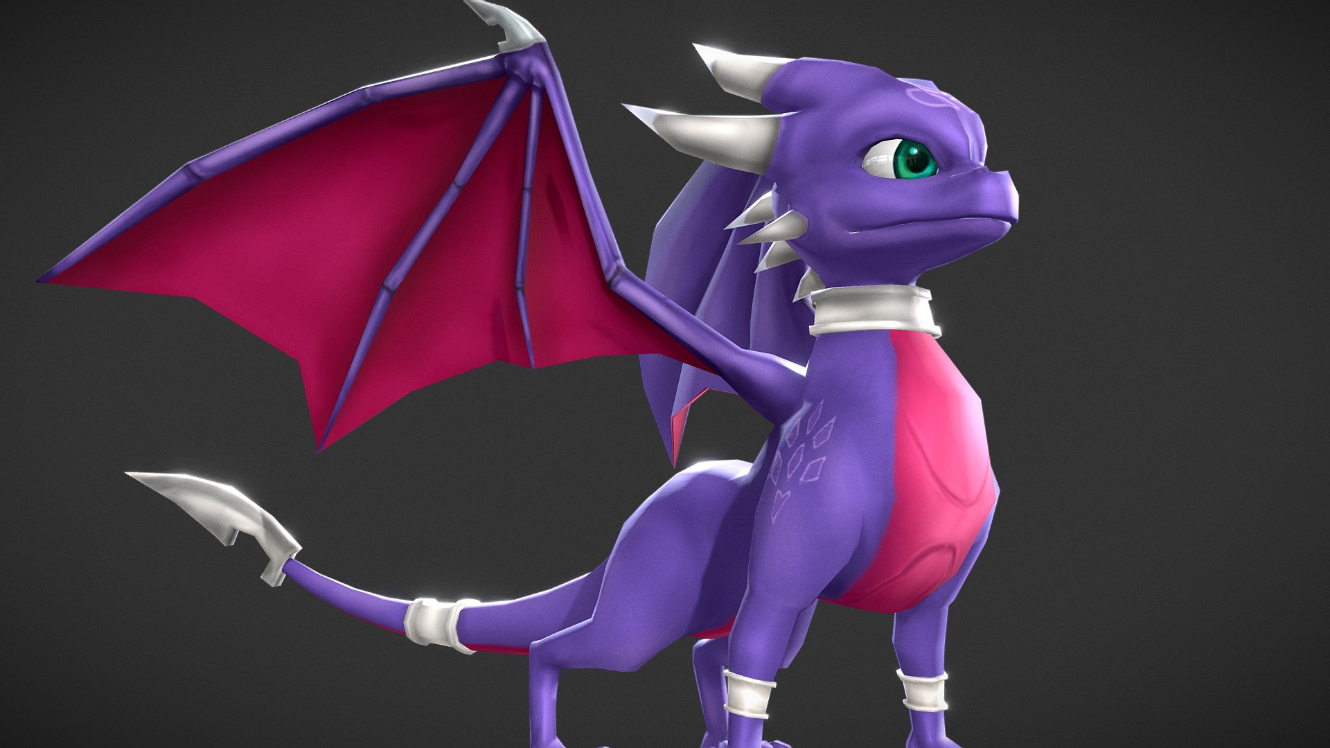 Cynder The Dragon 3D Model By Zcythe F829732 Sketchfab