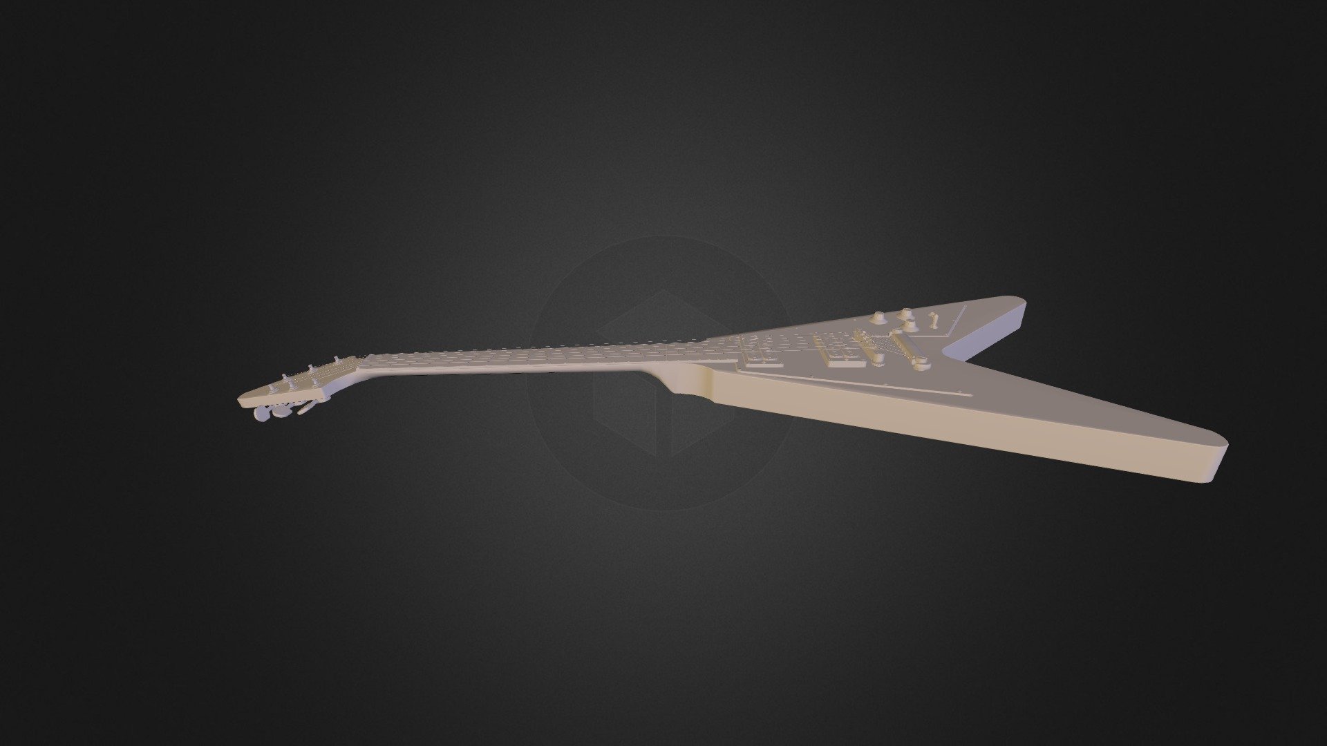 Gibson Flying V WIP 3D Model By Jibzid F8826f8 Sketchfab