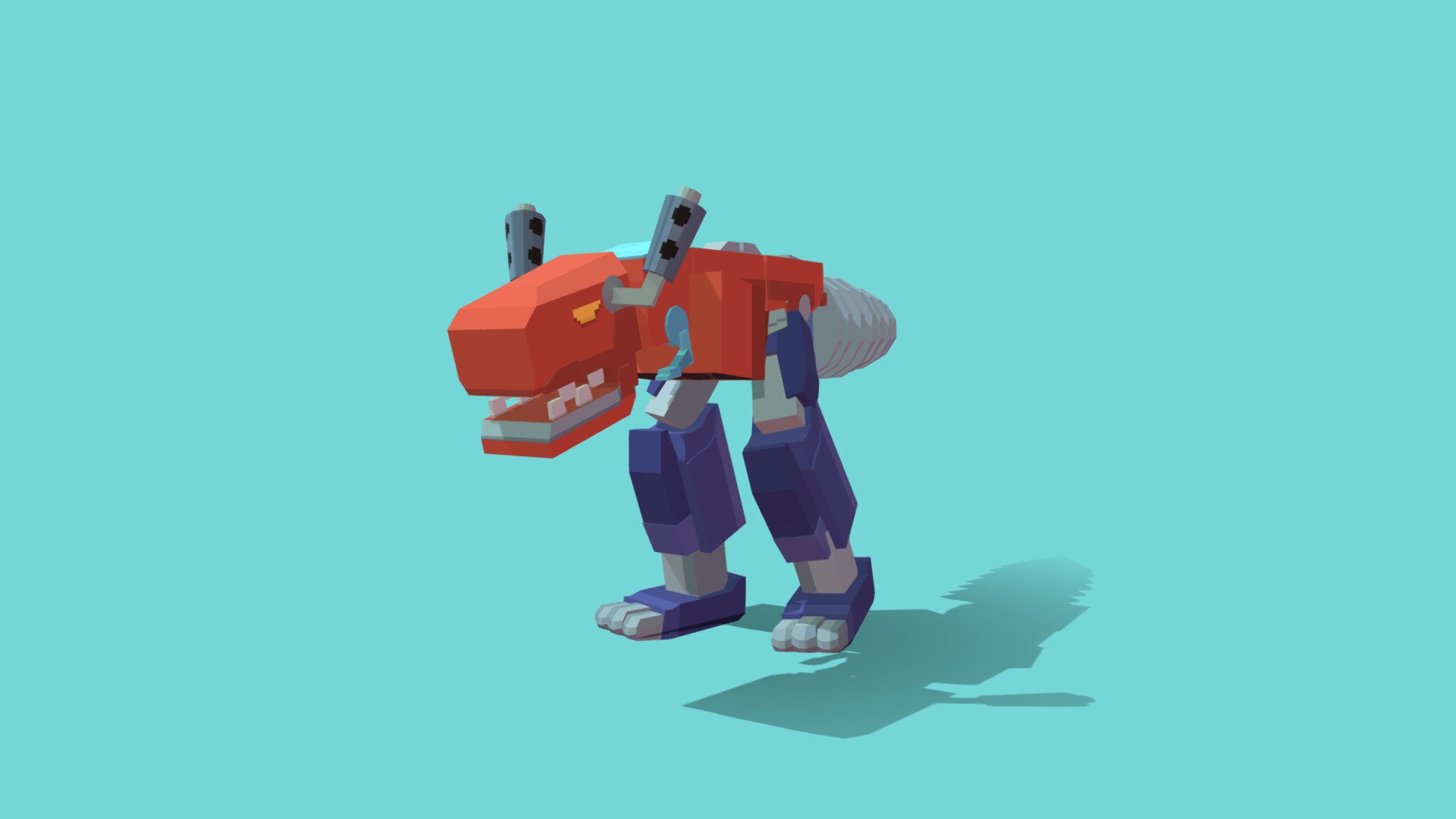 Voxel Optimus Rex 3D Model By Smiteis Fa8dc1e Sketchfab