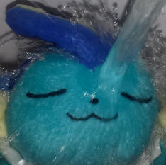 vaporeon plush water