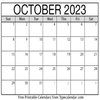 Avatar of October 2023 Calendar