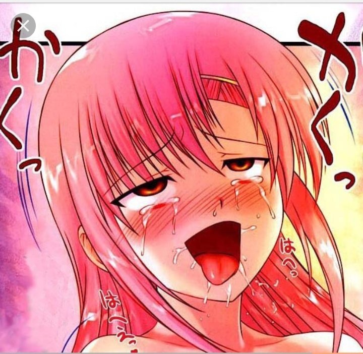 Anime girl sticking her tongue out