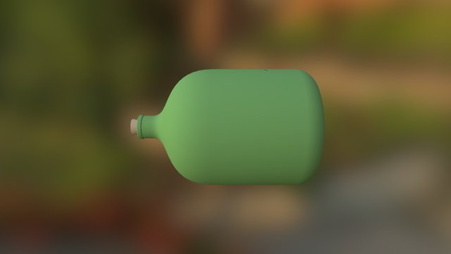 Ship in a Bottle 3D Model