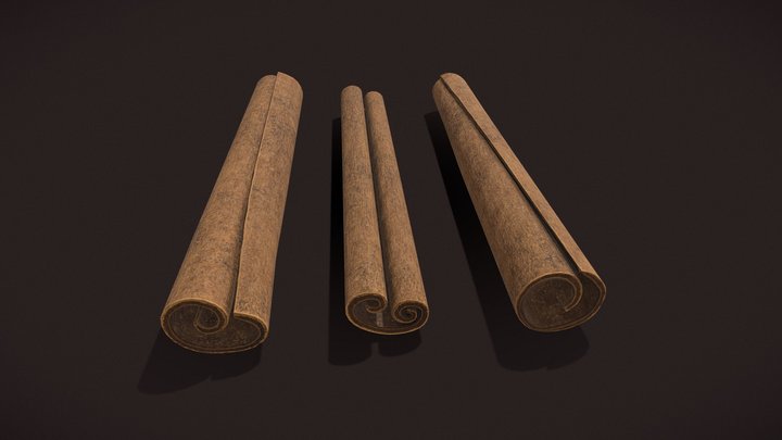 Cinnamon Sticks 3D Model