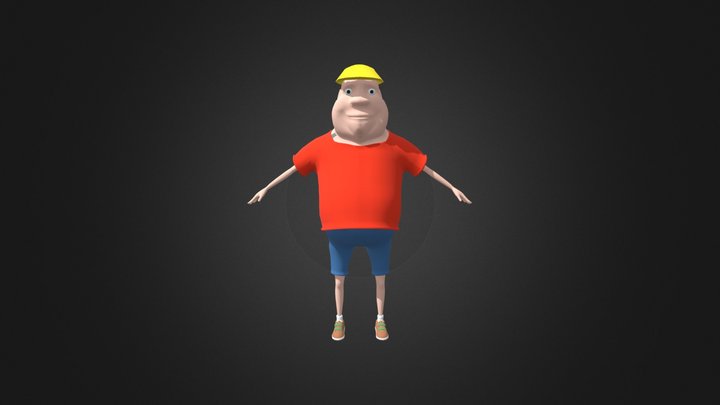 Employee Male Character 3D Model