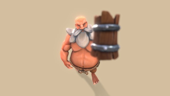 Stylized Pirate - Pose 2 3D Model