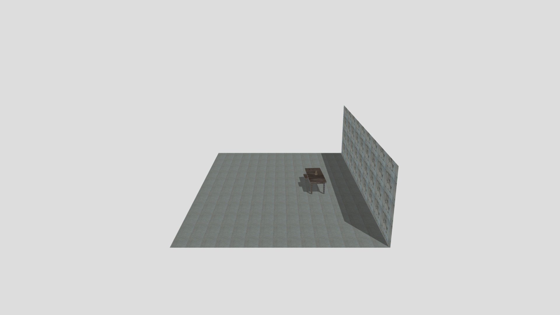 Desk&Vase (unwrapped,textured)
