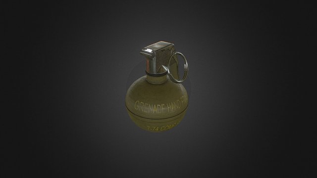 M67 grenade 3D Model