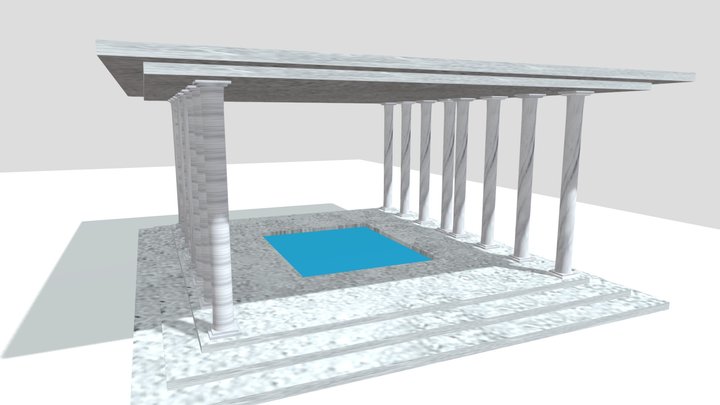 Greek Temple model 3D Model