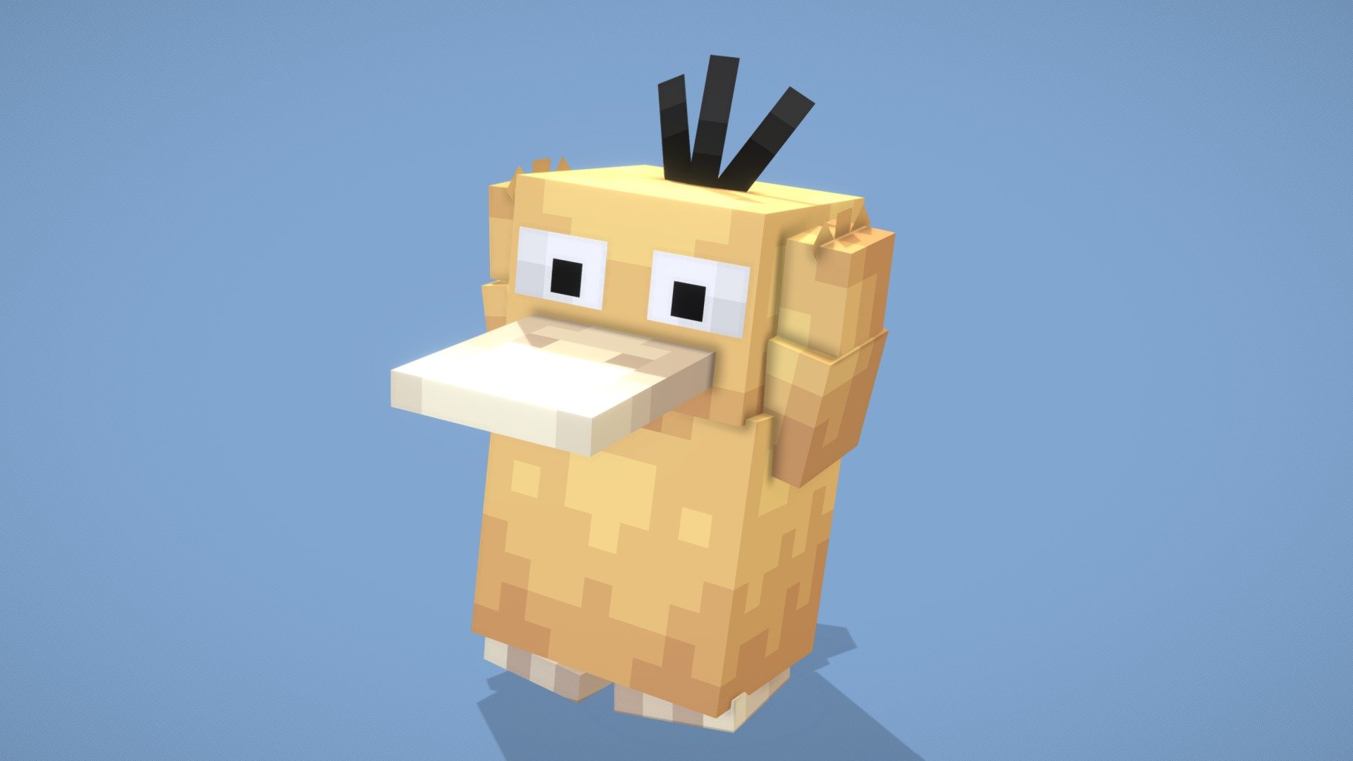 Psyduck pokémon 3d model - Finished Projects - Blender Artists