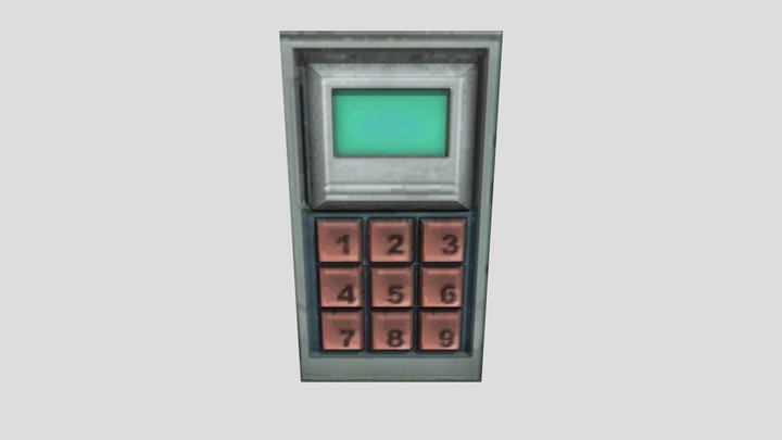 keypad from half life 2 prop 3D Model