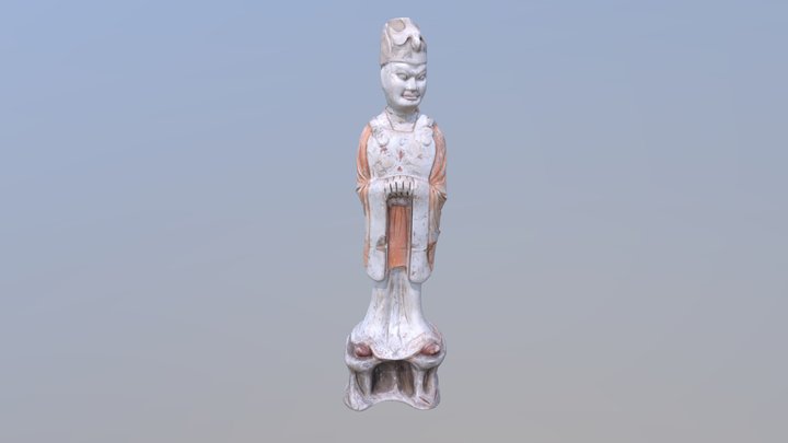 彩绘文吏俑 3D Model