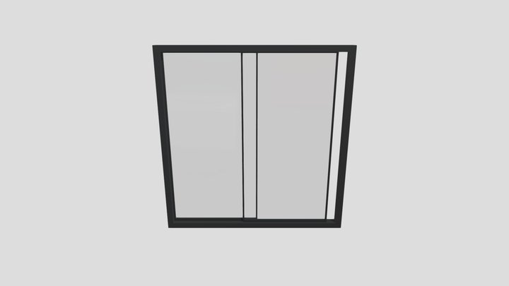 Simple Sliding Door 3D Model