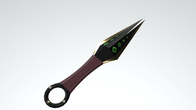 Styled Kunai 3D Model