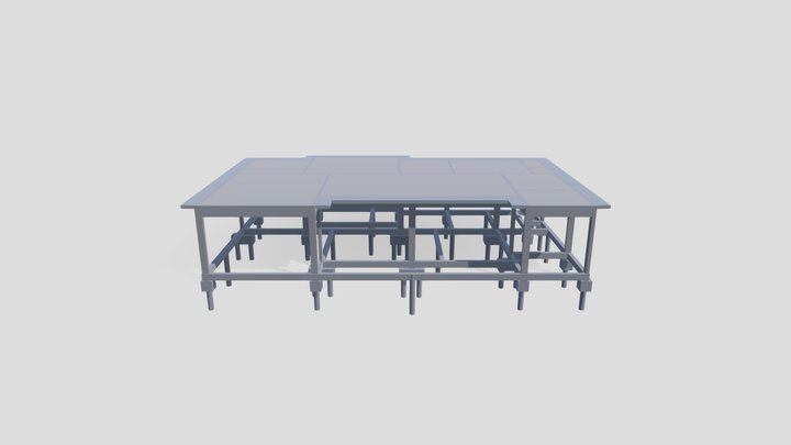Projeto estrutural em concreto armado 3D Model