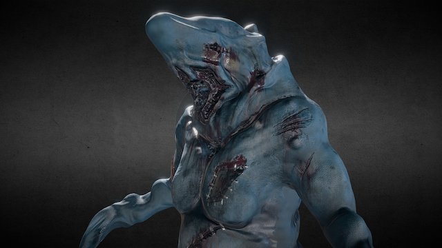 PSW - Shark Mutant 3D Model