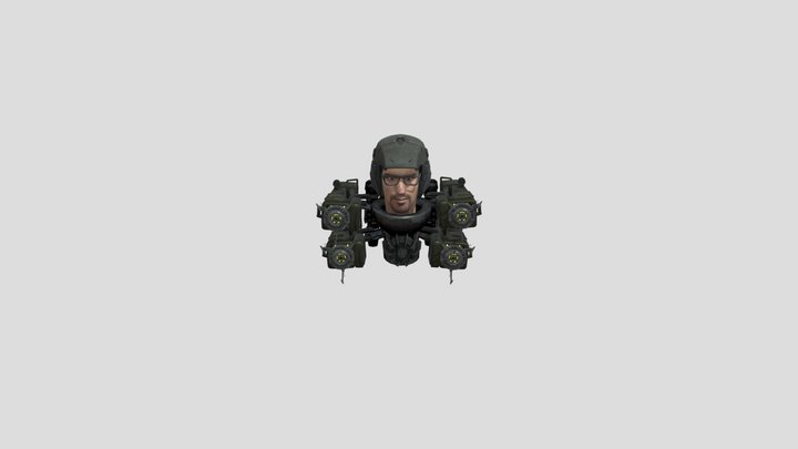 Quad-laser weapon scientist mech
