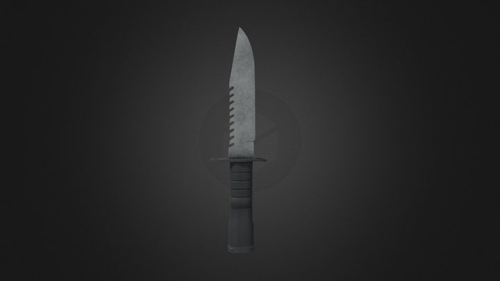 bayonet knife 3D Model