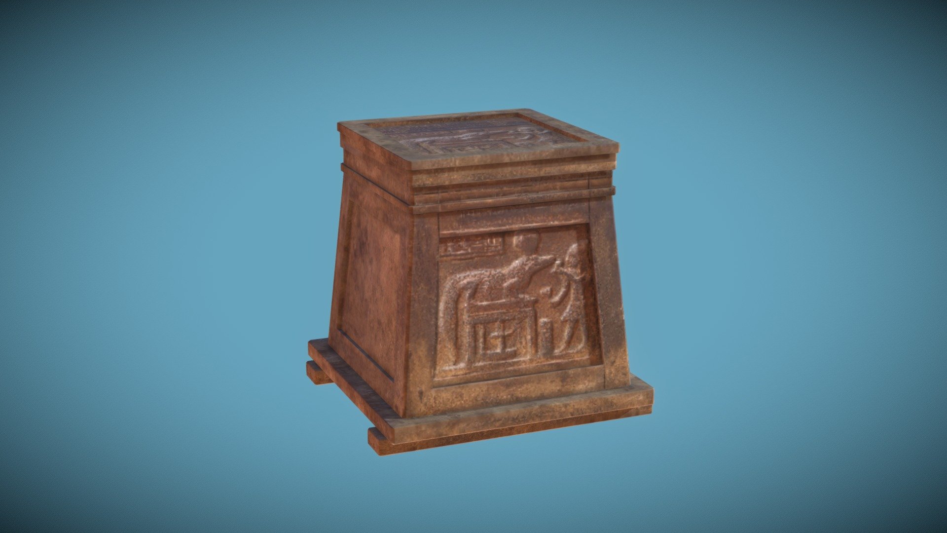 Egyptian Style Treasure Chest [open/close]