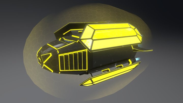 Transport Ship 3D Model