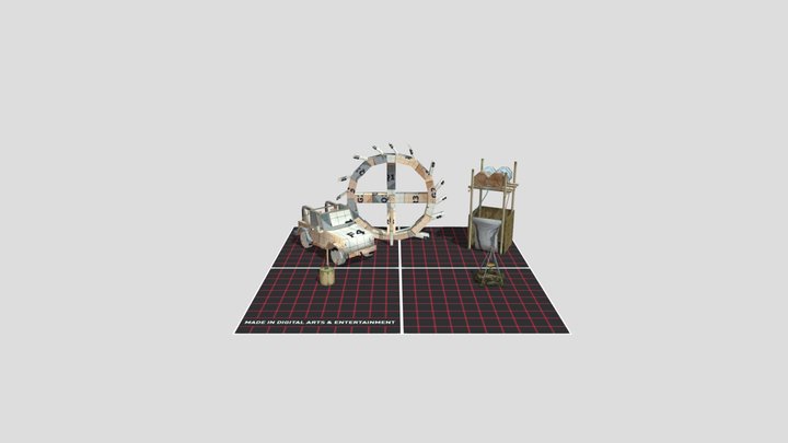 Forest Loner - Unwrap 2 More detailed props 3D Model