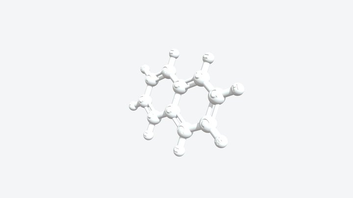 Naphthalene 3D Molecular Model — CAS 91-20-3