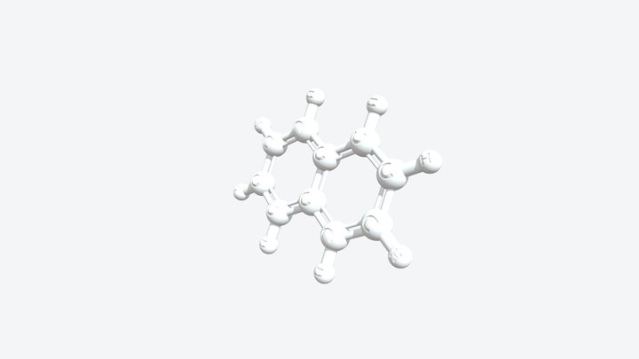 Naphthalene 3D Molecular Model — CAS 91-20-3