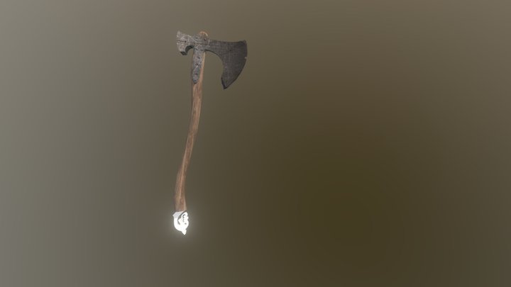 Two-Handed Axe 3D Model