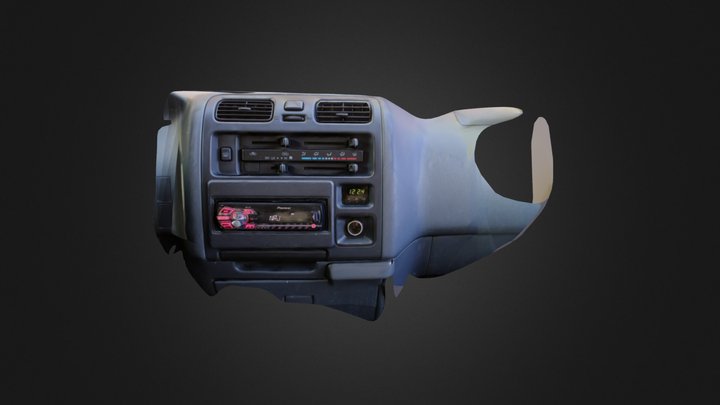 Toyota Hiace part of a dash 3D Model
