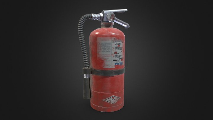 Am-A-Rex Fire Extinguisher 3D Model