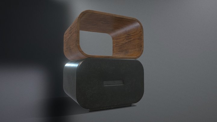 Bedside Table 3D Model