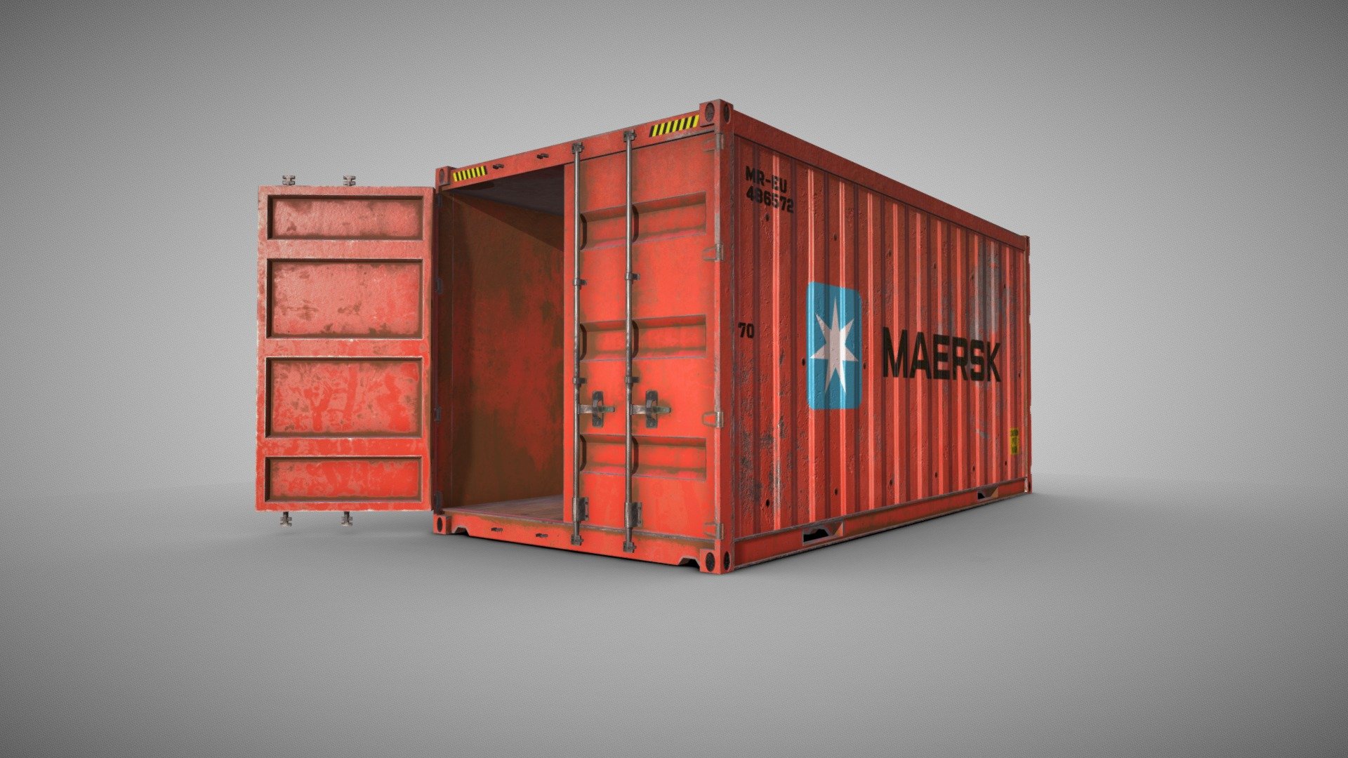 Container Maersk - Low Poly Realist