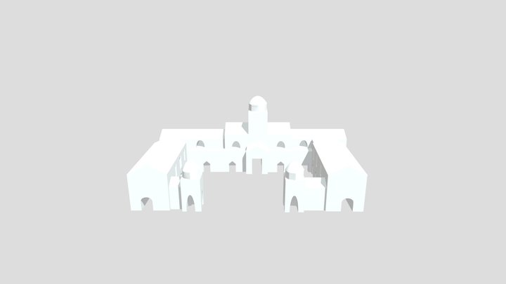 八角塔 3D Model