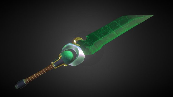 Jade Sword 3D Model