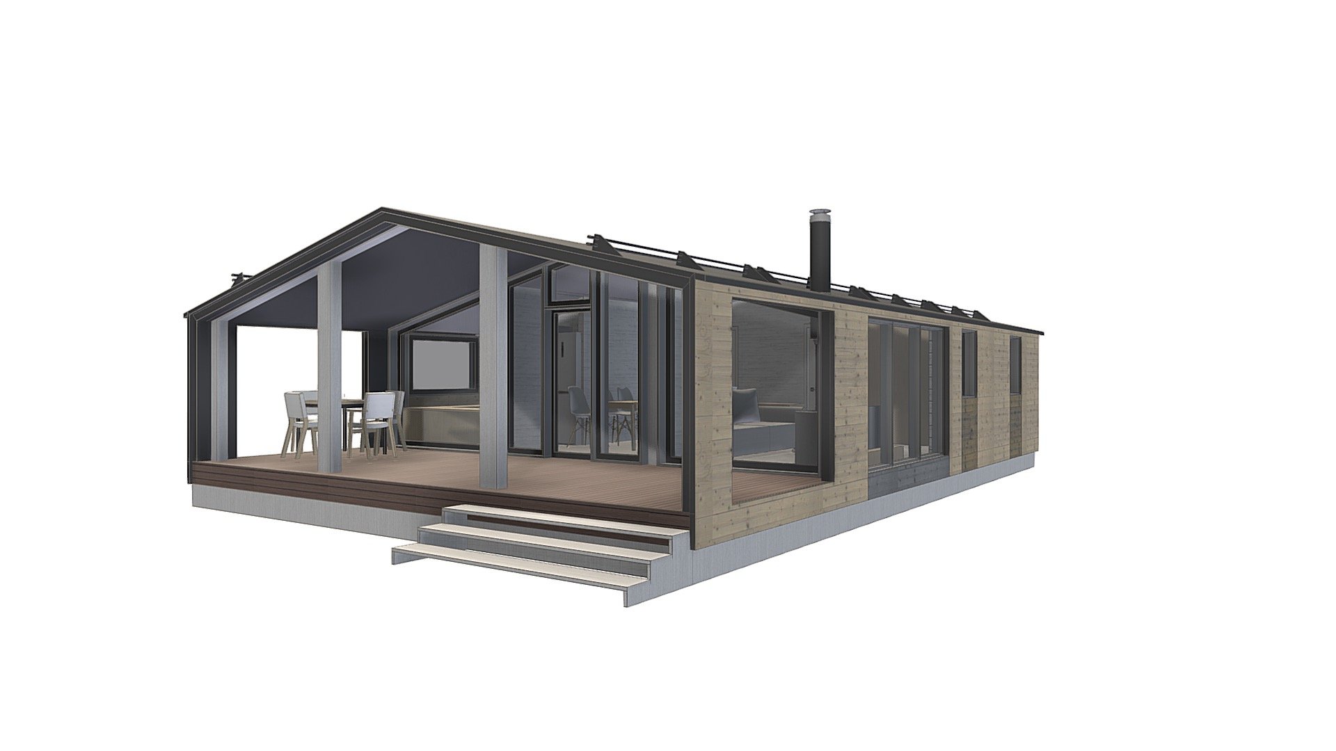 8x9_1 Барнхаус МДД - 3D model by MDDRF.RU (@mddrf) [00146a2] - Sketchfab