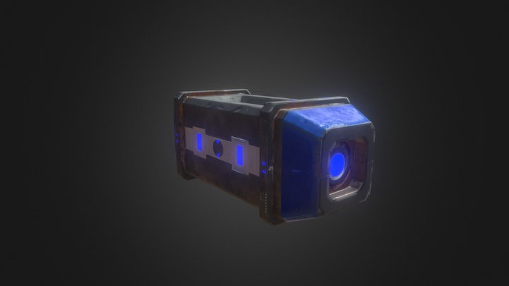 Sci Fi Crate 2 3D Model
