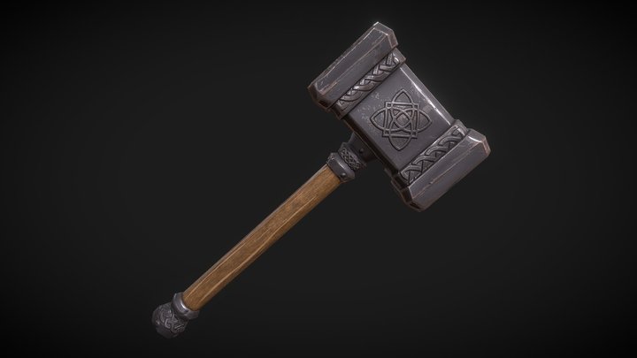 Northmen: Rise of the Vikings - OneHanded Hammer 3D Model