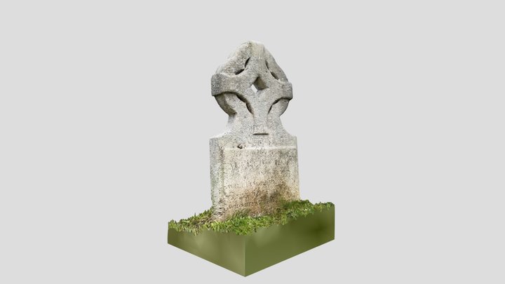 Waltham Abbey - Churchyard stone 3D Model