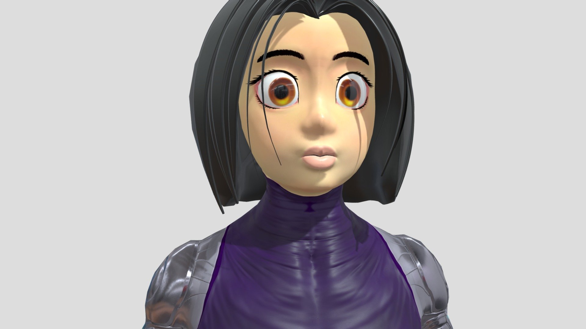 Modelado de Personajes Alita — Sketchfab embed 3D viewer