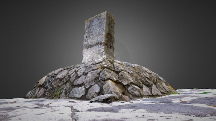 Pompei - Cippo con decreto di T.S.Clemens 3D Model