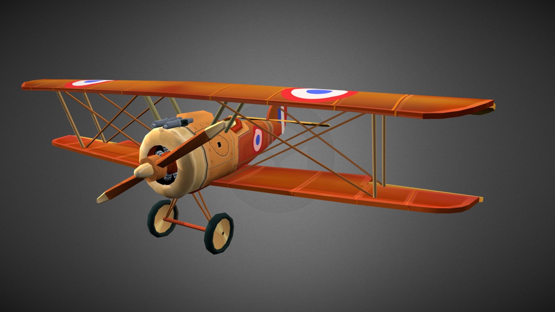 Stylized WW1 Plane - Sopwith Camel - Download Free 3D model by ...