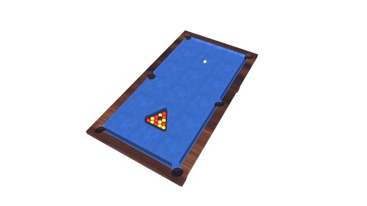 Pool table 3D Model