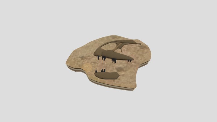 BM R10001 Neovenator skull for personal dig pits 3D Model