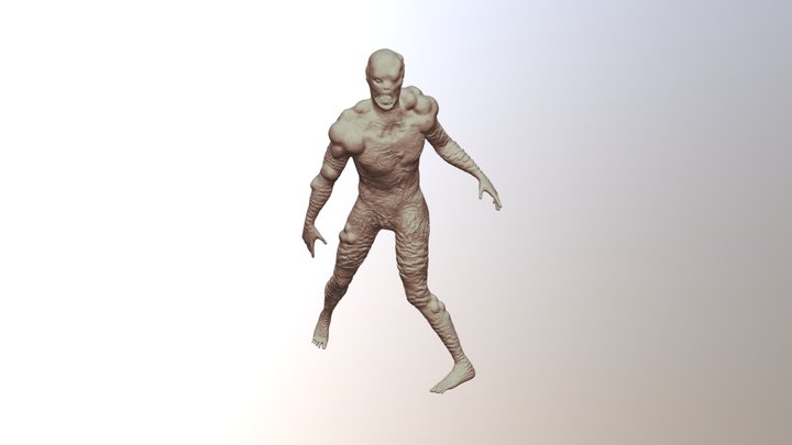 Zombie Walk Pose 3D Model