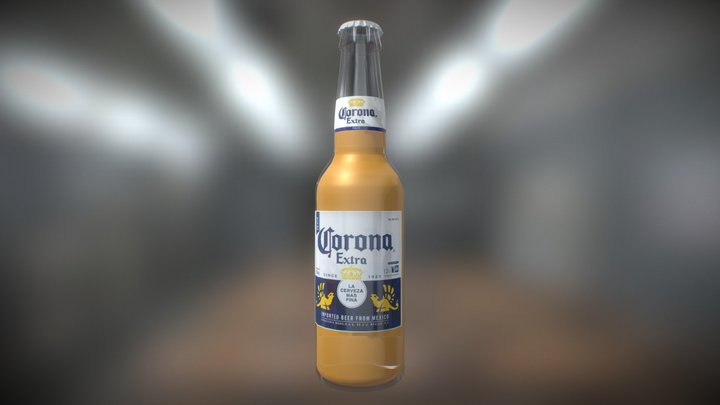 Beer bottle 3D Model