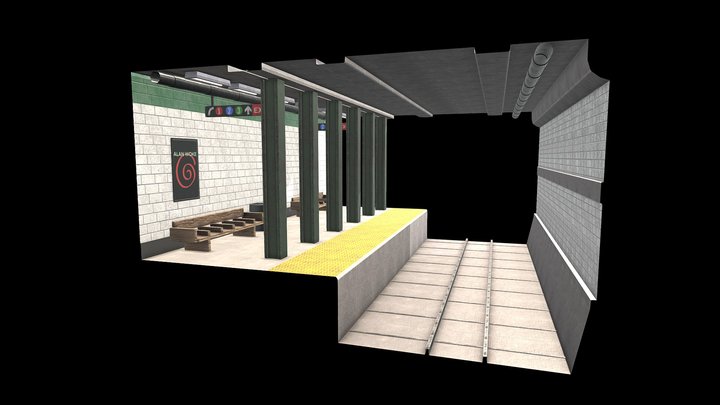Subway Diorama 3D Model