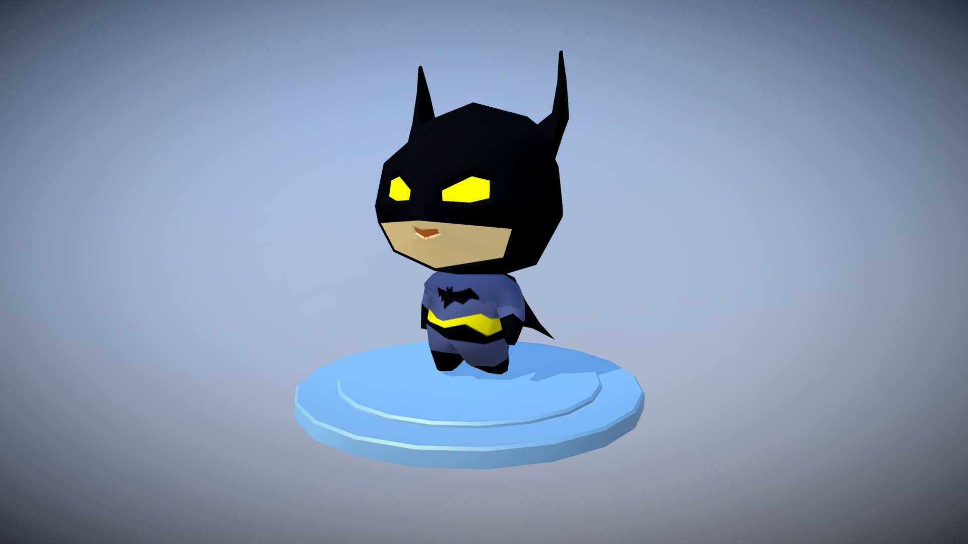 8K 3D Batman Logo Hyper Realistic Kawaii Chibi · Creative Fabrica