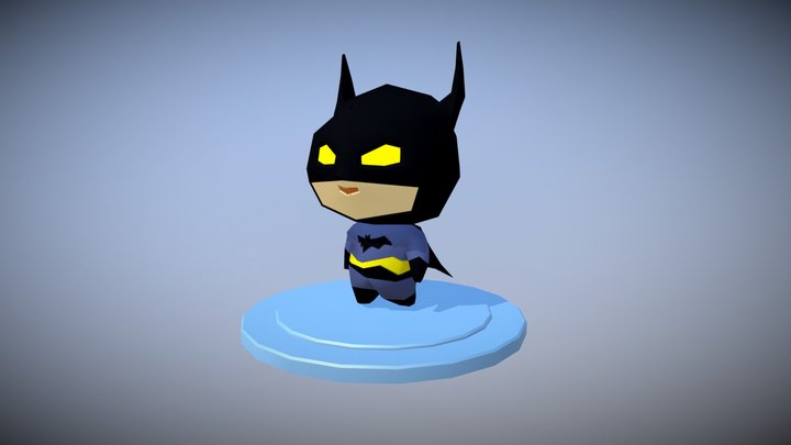 Chibi Batman 3D Model