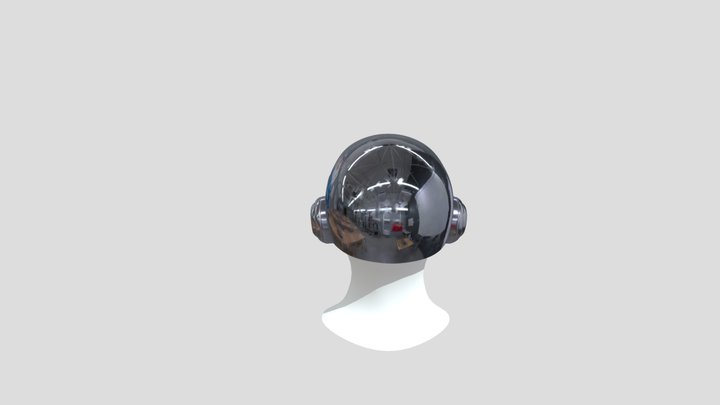 Daft Punk Helmet 3D Model